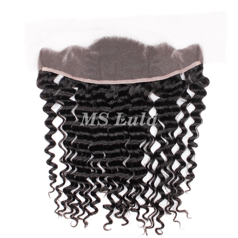 Virgin Hair Deep Wave 13x4 13x6 Transparent Lace Frontal - 图片 3